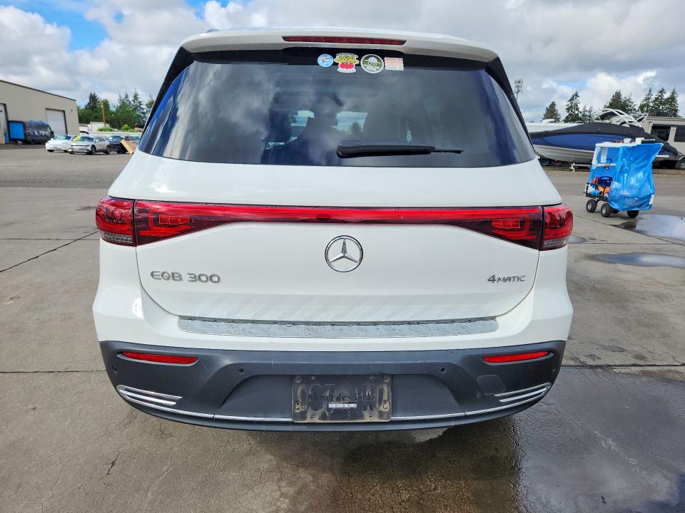 2022 Mercedes-benz Eqb VIN W1N9M0KB0NN009777 COPART salvage auction — FRONT END, Or - Salvage Title Certificate, sold $10,700 on 2026-07-13 (photo 6)