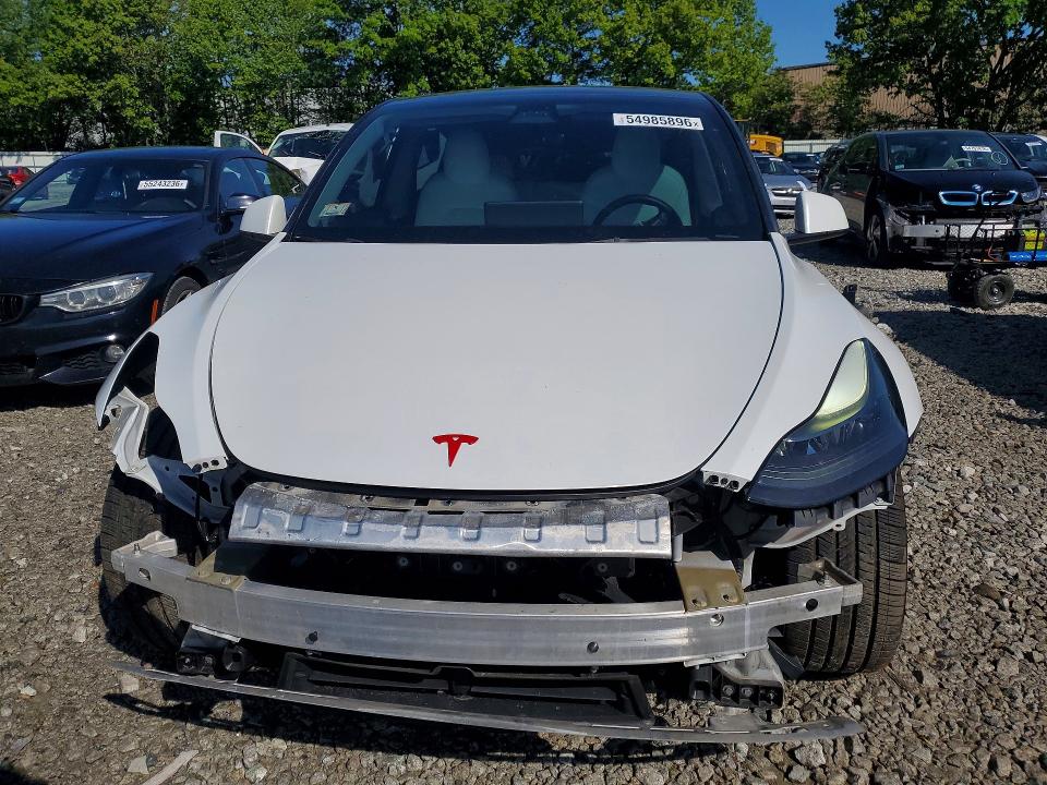 2022 Tesla Model y VIN 7SAYGDEF3NF461059 COPART salvage auction — FRONT END, MA - CERT OF TITLE-SALVAGE (P), sold $12,100 on 2026-07-22 (photo 5)