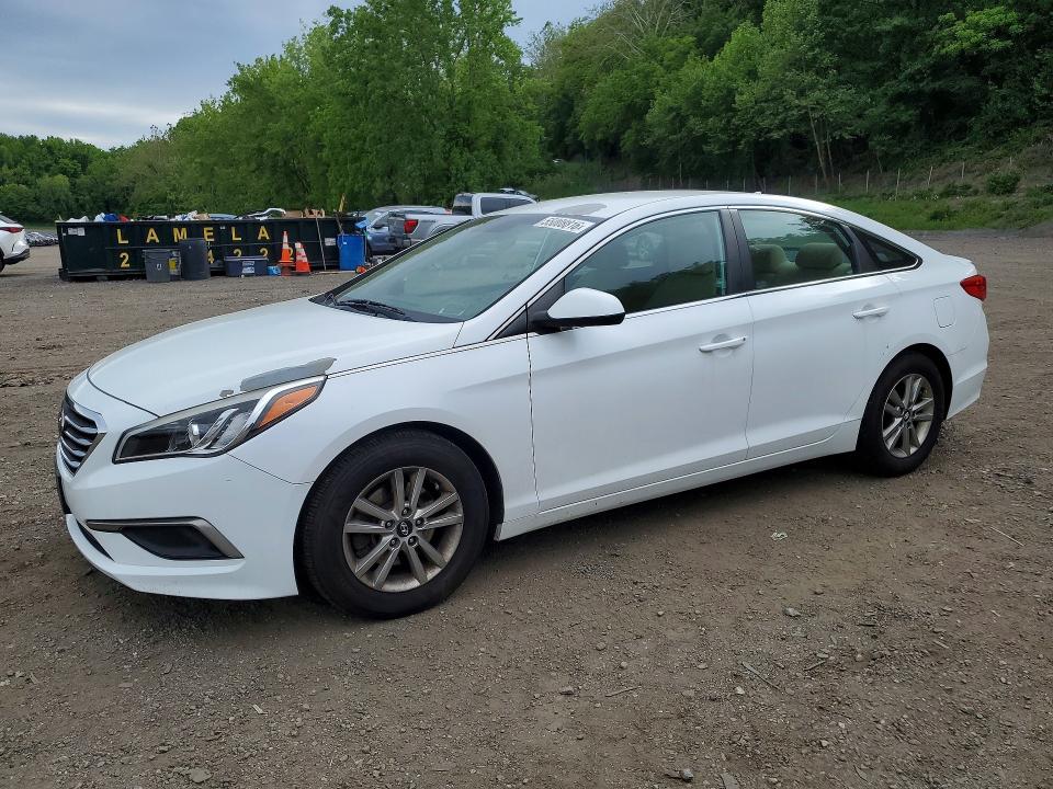 2017 Hyundai Sonata VIN 5NPE24AA7HH456526 COPART salvage auction — FRONT END, NY - MV-907A SALVAGE CERTIFICATE, sold $550 on 2026-07-02 (photo 1)