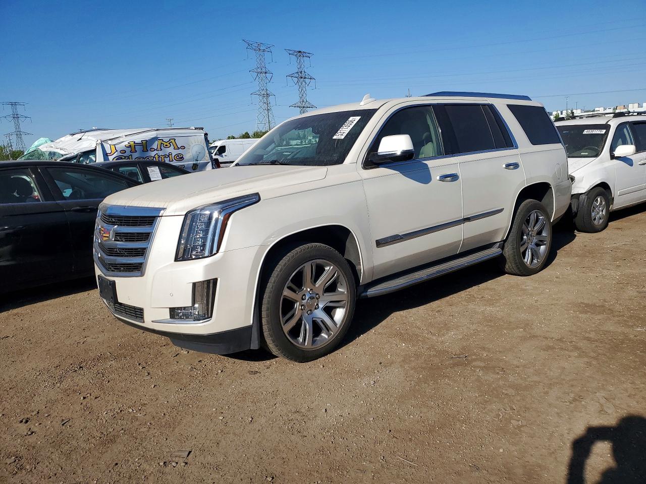 2015 Cadillac Escalade VIN 1GYS4MKJ8FR705069 COPART salvage auction — Vandalized, IL - SALVAGE CERTIFICATE, sold $14,000 on 2026-06-30 (photo 1)