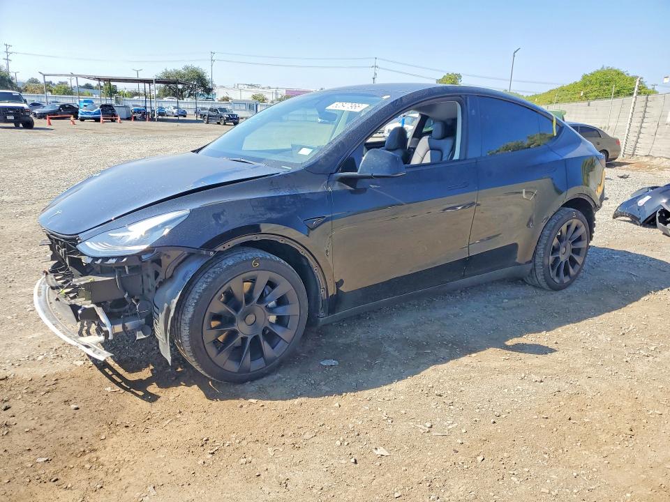 2023 Tesla Model y VIN 7SAYGDEE5PA147131 COPART salvage auction — REAR END, Ca - Salvage Certificate, sold $10,800 on 2026-07-28 (photo 1)