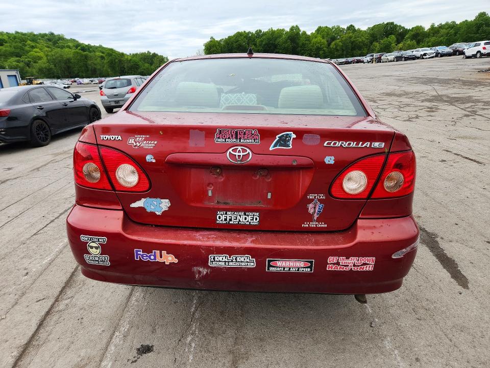 2007 Toyota Corolla VIN 2T1BR30E57C819114 COPART salvage auction — ALL OVER, PA - CERTIFICATE OF SALVAGE, sold $275 on 2026-07-02 (photo 6)