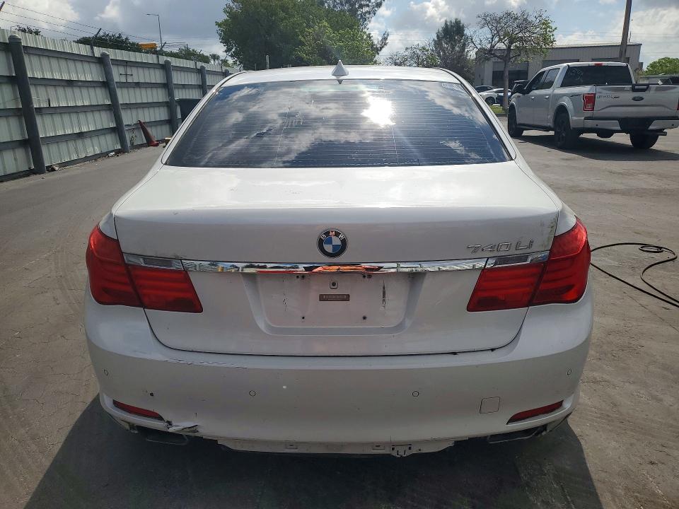 2012 BMW 7 series VIN WBAKB4C5XCC576017 COPART salvage auction — MECHANICAL, Fl - Cert Of Title-Rebuilt, sold $300 on 2026-07-08 (photo 6)