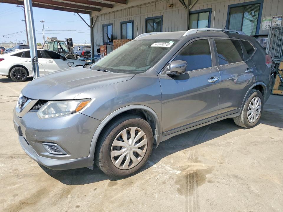 2016 Nissan Rogue VIN JN8AT2MT3GW002526 COPART salvage auction — FRONT END, Ca - Salvage Certificate, sold $1,350 on 2026-07-16 (photo 1)