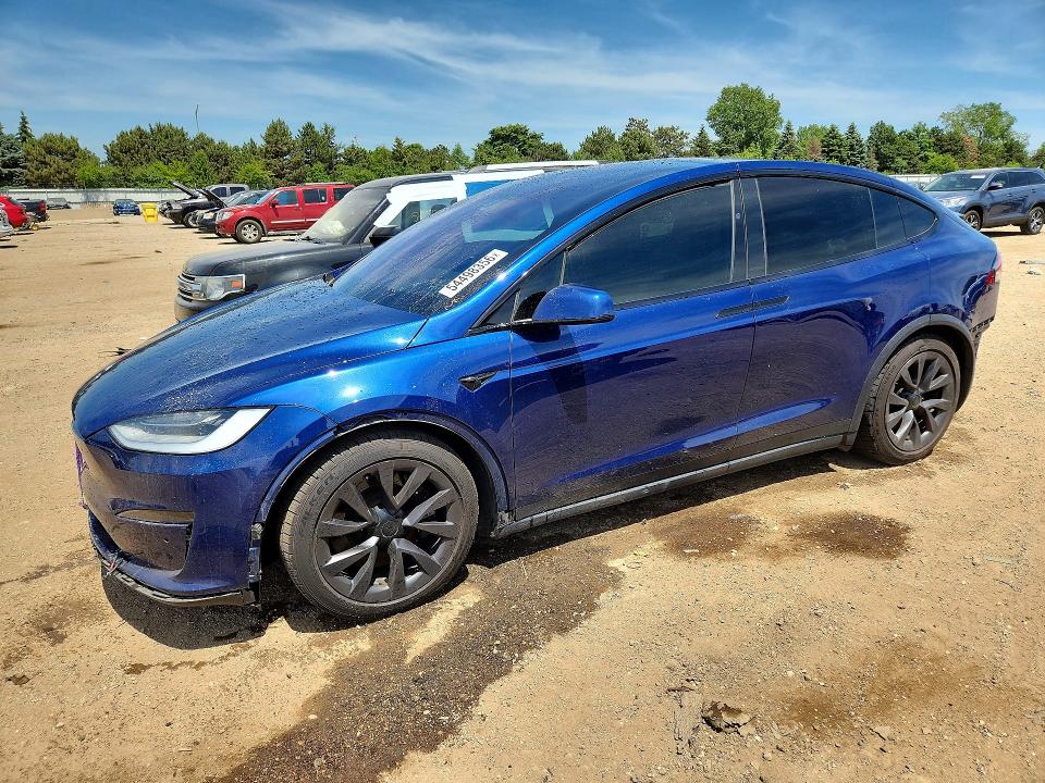 2022 Tesla Model x VIN 7SAXCBE67NF332253 COPART salvage auction — REAR END, Il - Salvage Certificate, sold $23,300 on 2026-07-28 (photo 1)