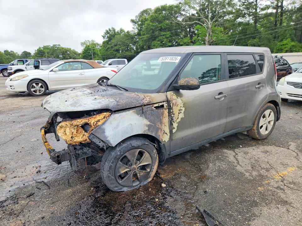 2016 Kia Soul VIN KNDJN2A22G7353617 COPART salvage auction — Burn Engine, AL - CERT OF TITLE-SALVAGE TITLE, sold $225 on 2026-07-27 (photo 1)