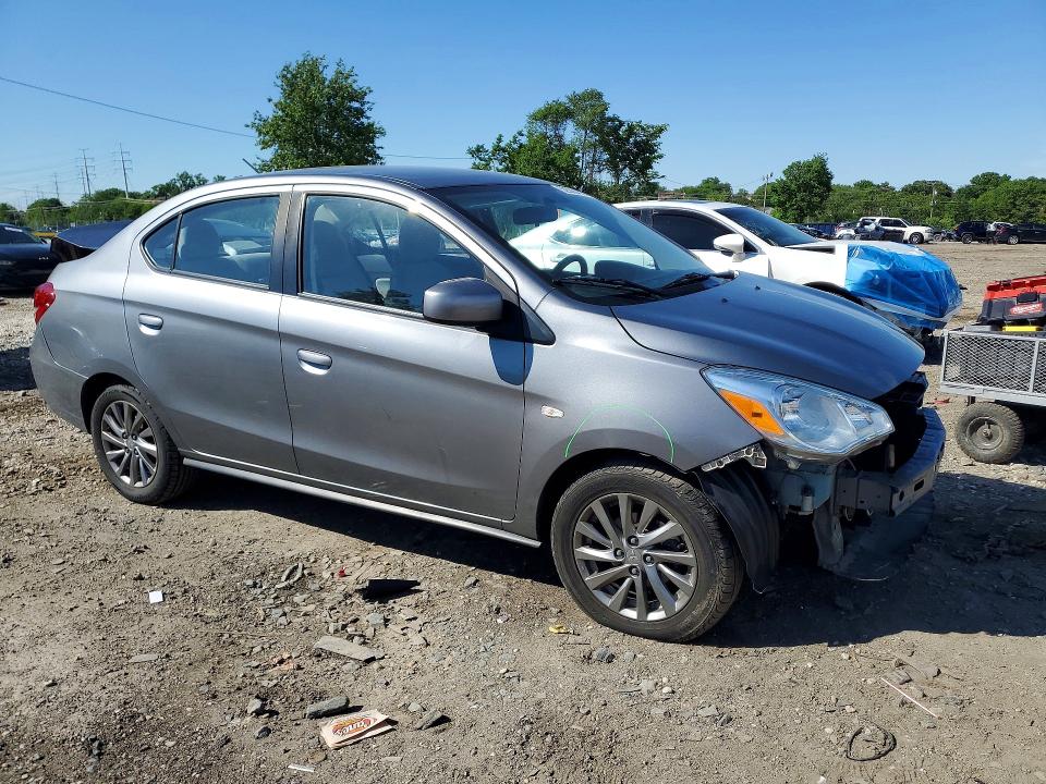 2019 Mitsubishi Mirage VIN ML32F3FJ3KHF09714 COPART salvage auction — FRONT END, Md - Cert Of Salvage < 75% Damage, sold $1,950 on 2026-07-28 (photo 4)