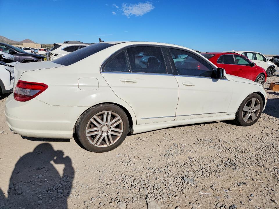 2008 Mercedes-benz C class VIN WDDGF54X88F081913 COPART salvage auction — REAR END, Nv - Salvage Title, sold $600 on 2026-07-02 (photo 3)