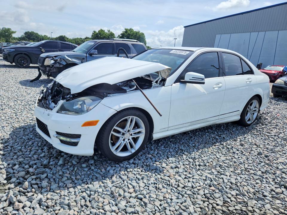 2013 Mercedes-benz C-klasse VIN WDDGF4HBXDR271049 COPART salvage auction — FRONT END, Fl - Cert Of Title Slvg Rebuildable, sold $825 on 2026-07-15 (photo 1)