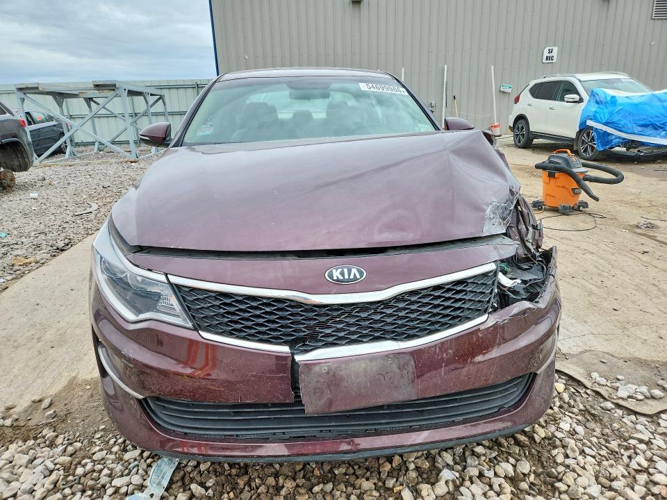 2017 Kia Optima VIN 5XXGT4L3XHG156687 COPART salvage auction — FRONT END, Il - Salvage Certificate, sold $1,350 on 2026-07-06 (photo 5)