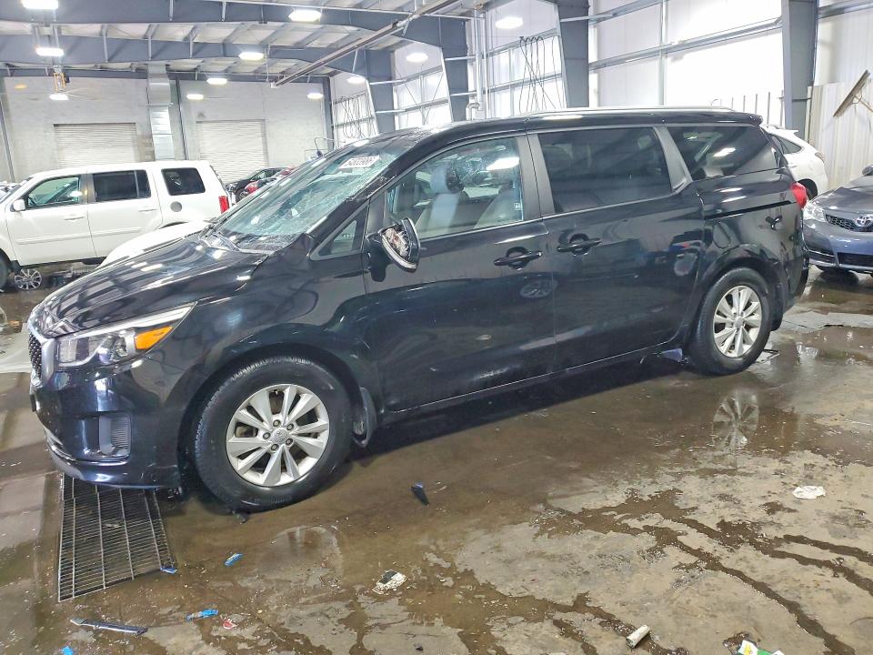 2016 Kia SEDONA VIN KNDMB5C1XG6099141 COPART salvage auction — HAIL, Mn - Cert Of Title-Salvage, sold $2,500 on 2026-07-02 (photo 1)
