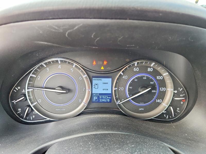 2019 Infiniti VIN JN8AZ2NE9K9237325 COPART salvage auction — FRONT END, Tx - Salvage Vehicle Title, sold $8,200 on 2026-07-23 (photo 9)