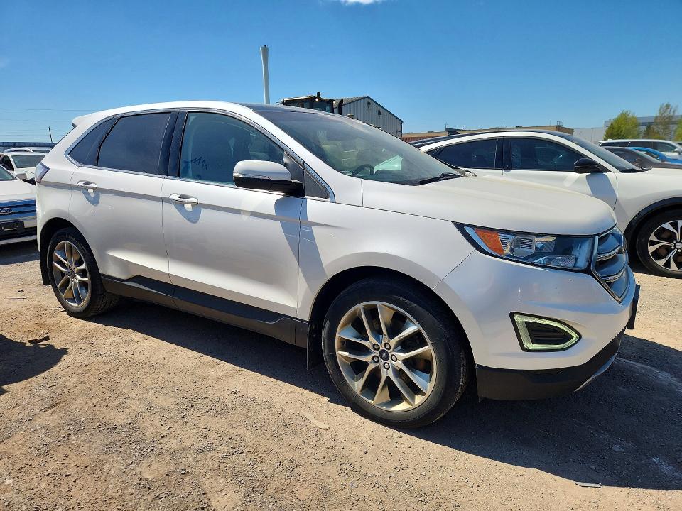2015 Ford Edge VIN 2FMTK4K81FBB86281 COPART salvage auction — MINOR DENT/SCRATCHES, On - Permit No Brand - Unfit, sold $600 on 2026-07-03 (photo 4)