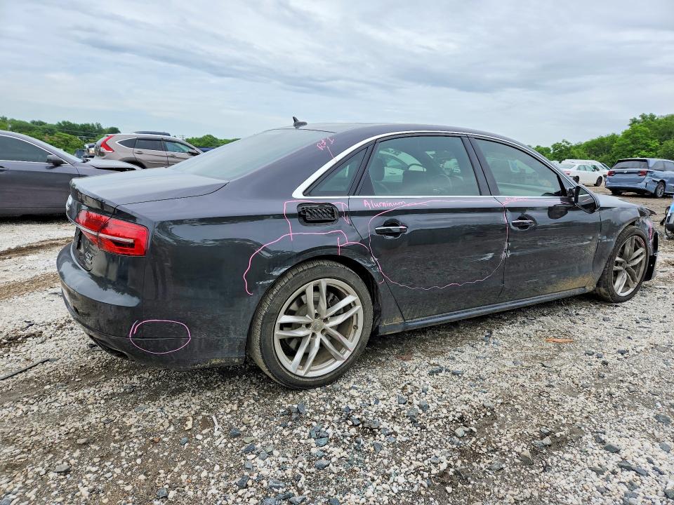 2016 Audi A8 VIN WAU43AFD6GN010115 COPART salvage auction — SIDE, Md - Cert Of Salvage > 75% Damage, sold $3,150 on 2026-07-19 (photo 3)