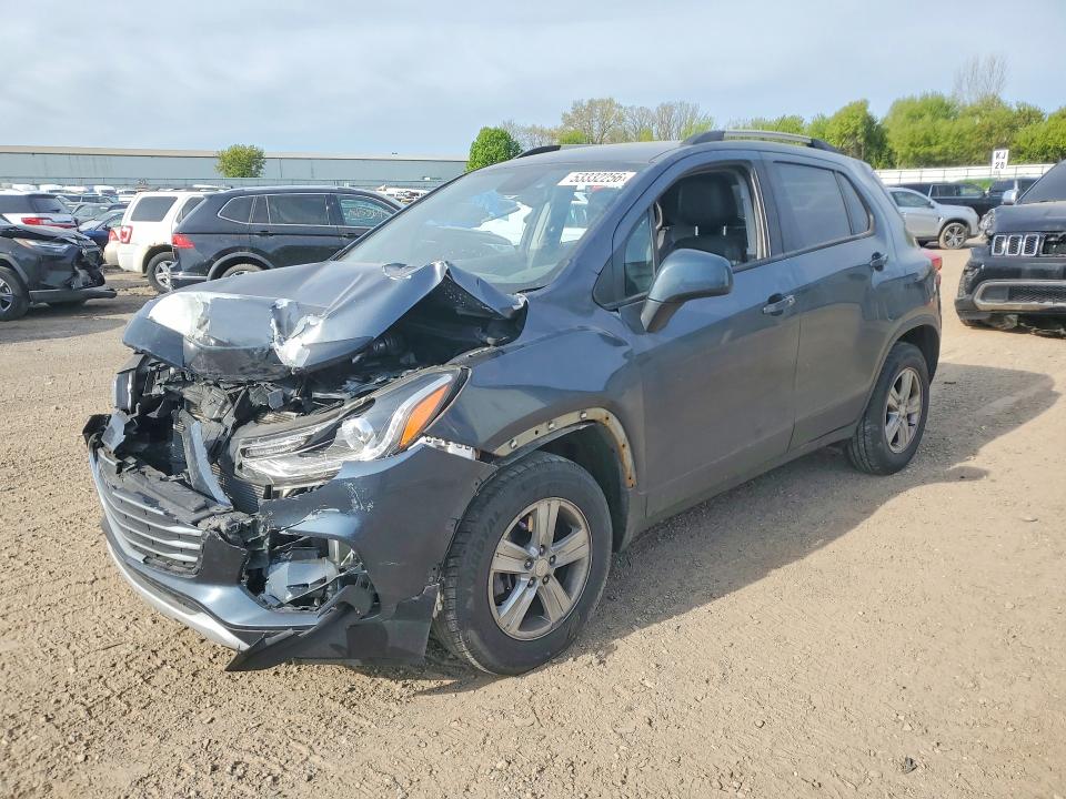 2022 Chevrolet Trax VIN KL7CJPSM4NB521329 COPART salvage auction — FRONT END, Mi - Cert Of Title-Salvage Vehicle, sold $900 on 2026-07-29 (photo 1)