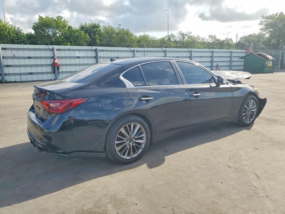 2020 Infiniti Q50 VIN JN1EV7AP9LM201424 COPART salvage auction — FRONT END, Fl - Cert Of Title Slvg Rebuildable, sold $1,800 on 2026-07-06 (photo 3)