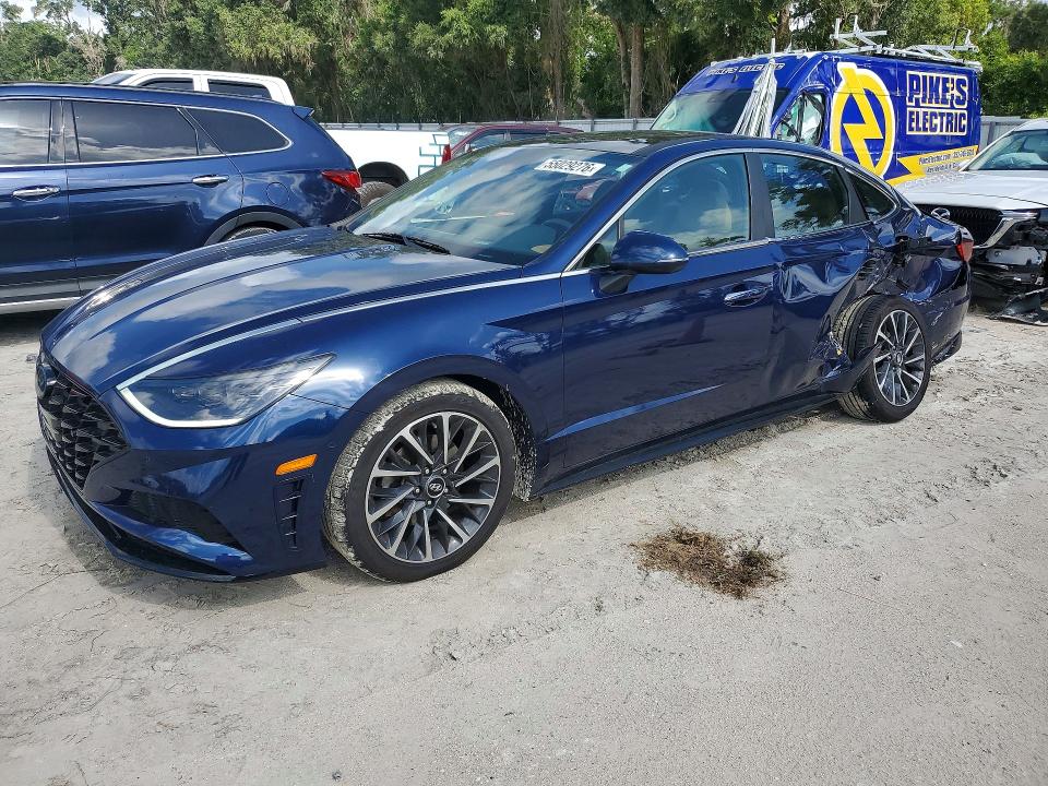 2020 Hyundai Sonata VIN 5NPEH4J21LH006323 COPART salvage auction — SIDE, Fl - Cert Of Title Slvg Rebuildable, sold $3,650 on 2026-07-07 (photo 1)
