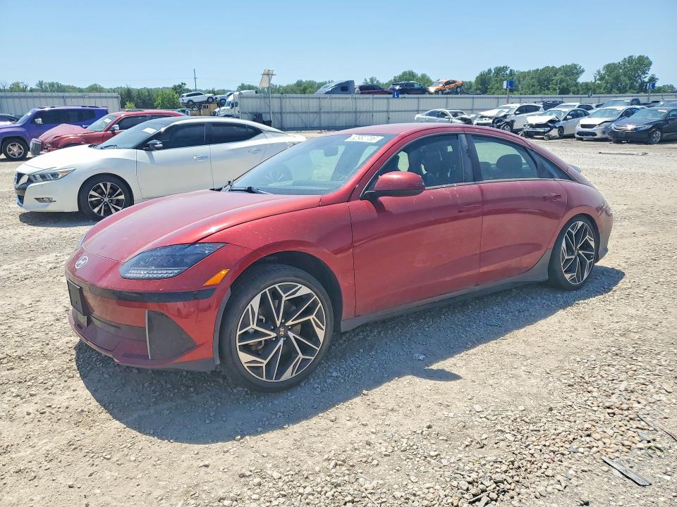 2023 Hyundai Ioniq 6 VIN KMHM34AA2PA022783 COPART salvage auction — REAR END, Ks - Cert Of Title-Salvage, sold $100 on 2026-07-09 (photo 1)