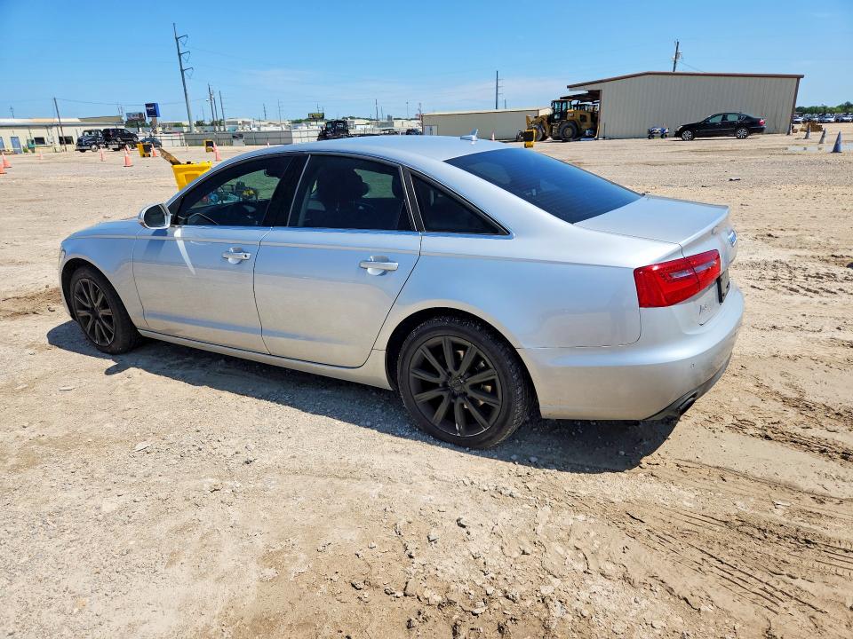 2013 Audi A6 VIN WAUGFAFC3DN005607 COPART salvage auction — SIDE, TX - SALVAGE VEHICLE TITLE, sold $800 on 2026-07-29 (photo 2)