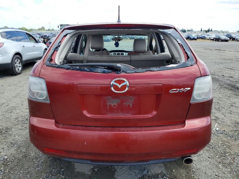 2010 Mazda Cx-7 VIN JM3ER2WM2A0328272 COPART salvage auction — VANDALISM, Ca - Salvage Certificate, sold $125 on 2026-07-14 (photo 6)