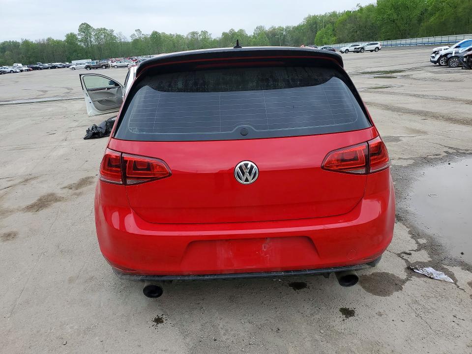 2015 Volkswagen Gti VIN 3VWYT7AU1FM057329 COPART salvage auction — FRONT END, Pa - Certificate Of Salvage, sold $5,100 on 2026-07-02 (photo 6)