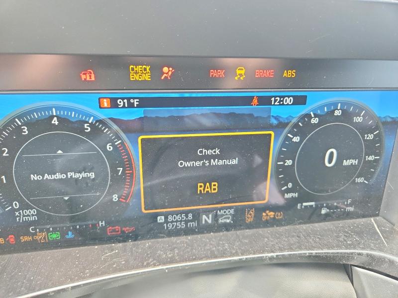 2026 Subaru Outback VIN JF2BUPAD0TY458569 COPART salvage auction — FRONT END, NC - SALVAGE CERTIFICATE OF TITLE, sold $6,700 on 2026-07-31 (photo 9)