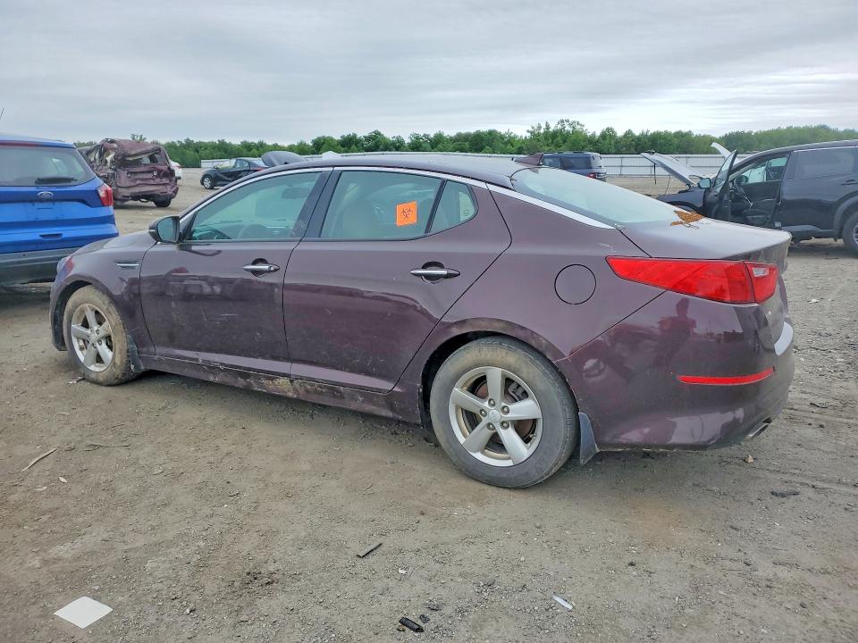 2015 Kia Optima VIN 5XXGM4A77FG468109 COPART salvage auction — MECHANICAL, Va - Certificate Of Title, sold $1,050 on 2026-07-09 (photo 2)