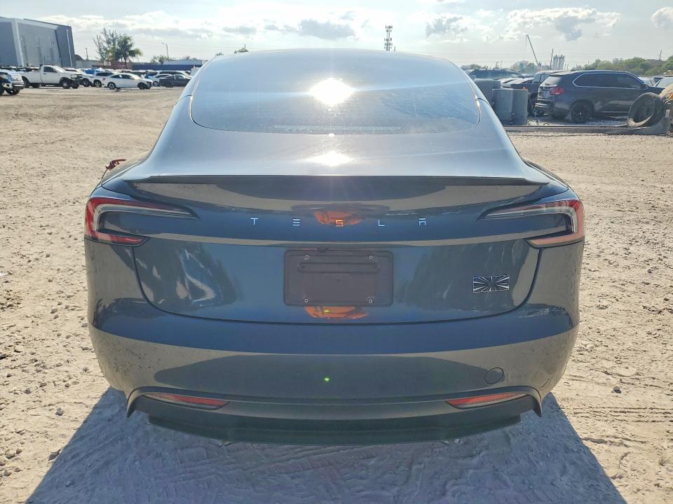 2025 Tesla Model 3 VIN 5YJ3E1ET7SF987577 COPART salvage auction — FRONT END, Fl - Cert Of Title Slvg Rebuildable, sold $11,200 on 2026-07-28 (photo 6)