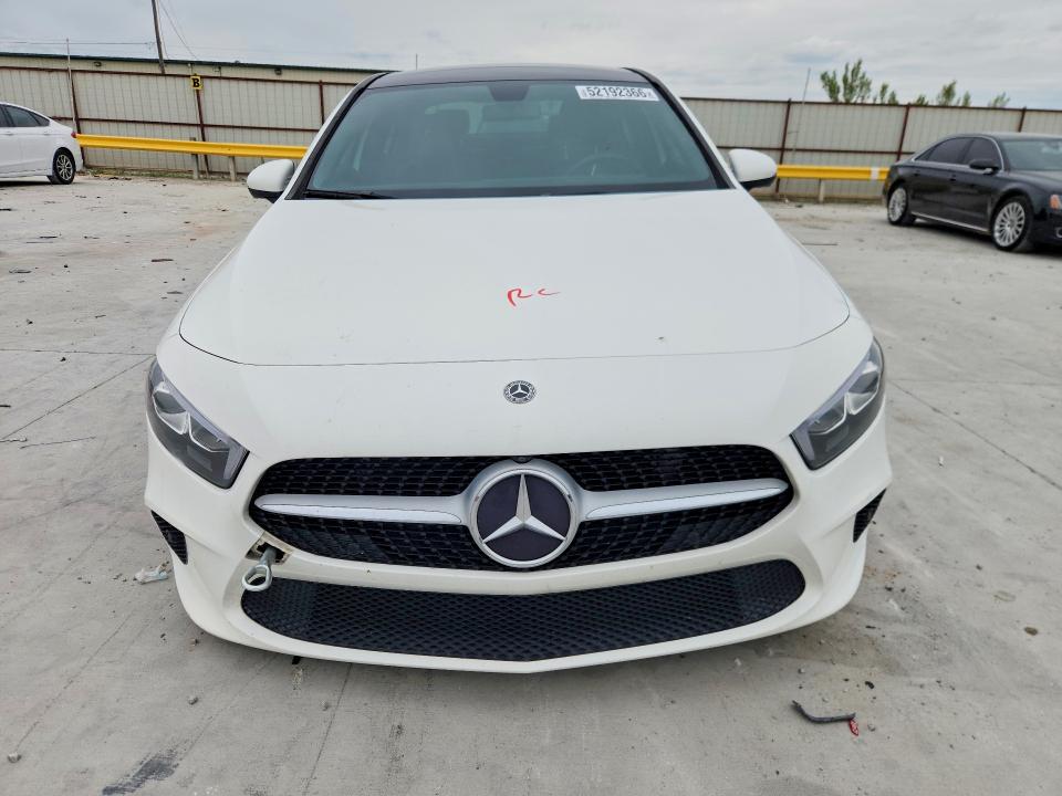 2019 Mercedes-benz A-klasse VIN WDD3G4EBXKW026833 COPART salvage auction — FRONT END, Tx - Salvage Vehicle Title, sold $5,500 on 2026-07-17 (photo 5)