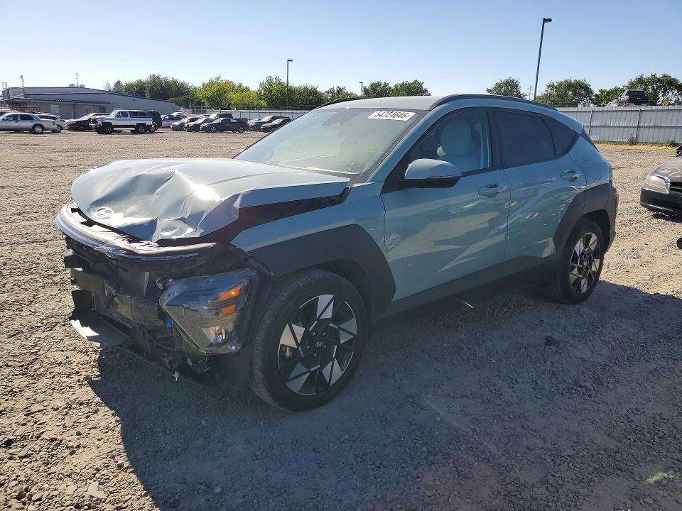 2025 Hyundai Kona VIN KM8HB3AB4SU214446 COPART salvage auction — FRONT END, CA - SALVAGE CERTIFICATE, sold $4,550 on 2026-07-07 (photo 1)