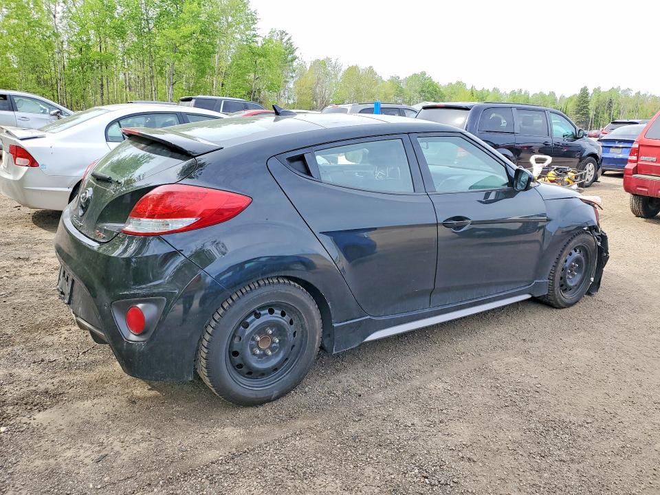 2013 Hyundai Veloster VIN KMHTC6AE8DU097203 COPART salvage auction — FRONT END, On - Permit Salvage, sold $750 on 2026-07-09 (photo 3)