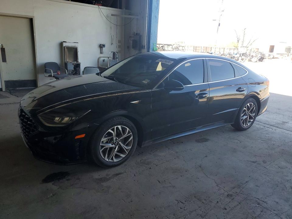 2021 Hyundai Sonata VIN KMHL64JA1MA155775 COPART salvage auction — REAR END, Tx - Salvage Vehicle Title, sold $3,700 on 2026-07-17 (photo 1)