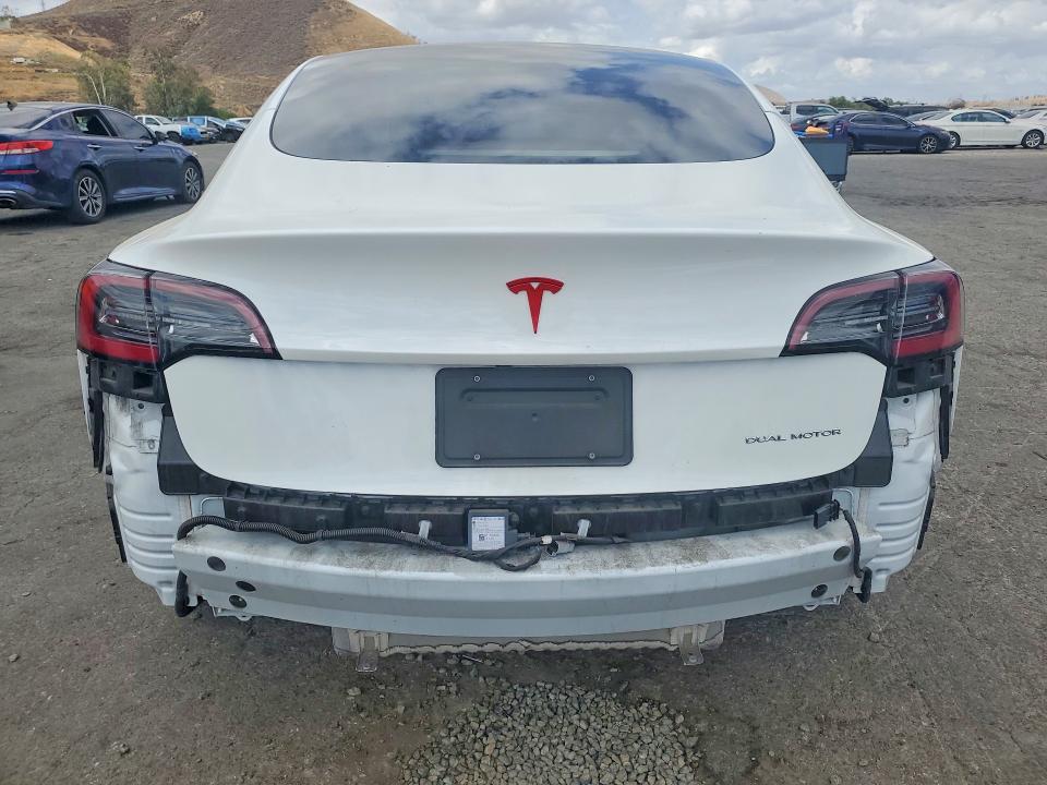 2022 Tesla VIN 5YJ3E1EB1NF274069 COPART salvage auction — FRONT END, Ca - Salvage Certificate, sold $10,200 on 2026-07-20 (photo 6)