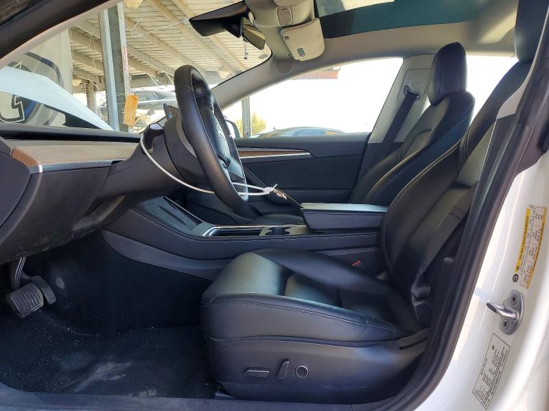 2022 Tesla Model 3 VIN 5YJ3E1EA8NF121387 COPART salvage auction — FRONT END, Ca - Salvage Certificate, sold $4,800 on 2026-07-23 (photo 7)