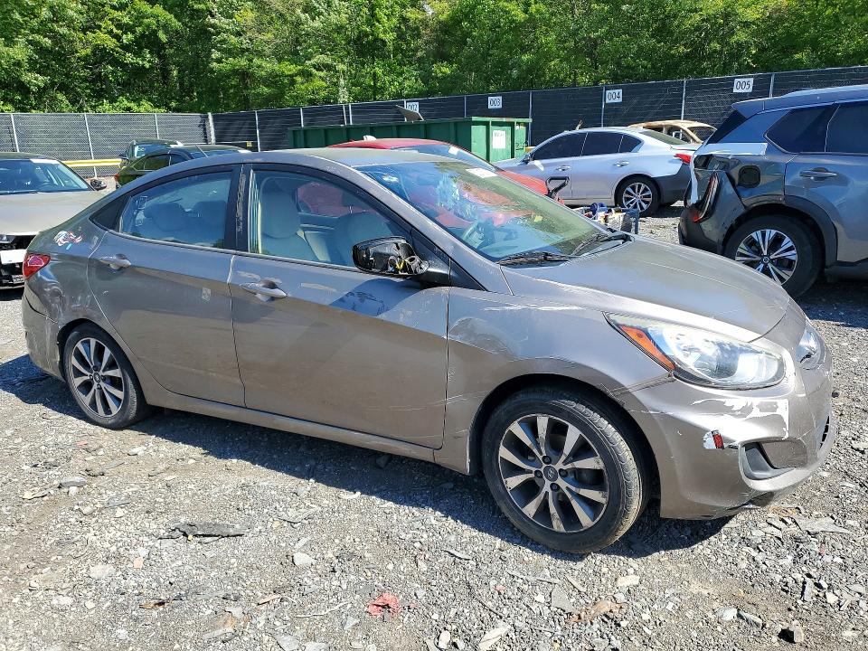 2014 Hyundai Accent VIN KMHCT4AE4EU638592 COPART salvage auction — ALL OVER, Md - Cert Of Salvage > 75% Damage, sold $625 on 2026-07-24 (photo 4)