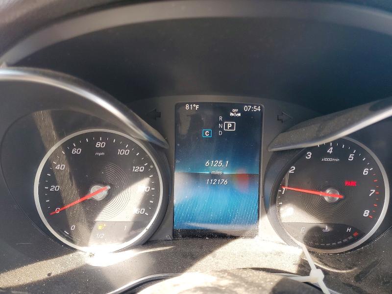 2019 Mercedes-benz C-klasse VIN WDDWF8DB4KR484620 COPART salvage auction — FRONT END, TN - SALVAGE CERTIFICATE, sold $8,500 on 2026-07-09 (photo 9)