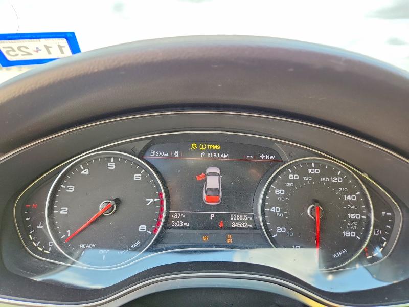 2016 Audi A6 VIN WAUGFAFC6GN014189 COPART salvage auction — REAR END, Tx - Salvage Vehicle Title, sold $2,600 on 2026-07-30 (photo 9)