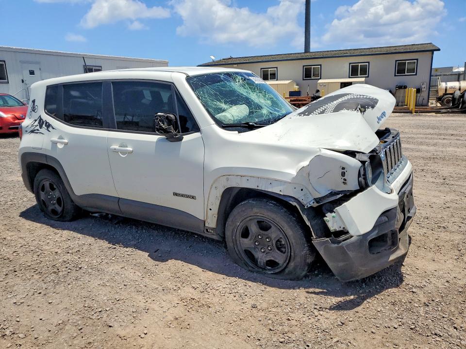 2017 Jeep Renegade VIN ZACCJAAB1HPE45109 COPART salvage auction — FRONT END, HI - CERTIFICATE OF SALVAGE, sold $2 on 2026-08-17 (photo 4)