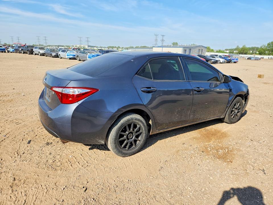 2014 Toyota Corolla VIN 5YFBURHE7EP055835 COPART salvage auction — FRONT END, Il - Salvage Certificate, sold $2,150 on 2026-07-07 (photo 3)