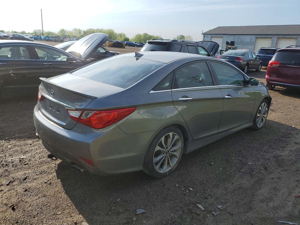2014 Hyundai Sonata VIN 5NPEC4AB6EH876229 COPART salvage auction — FRONT END, Mi - Cert Of Title-Salvage Vehicle, sold $475 on 2026-07-08 (photo 3)