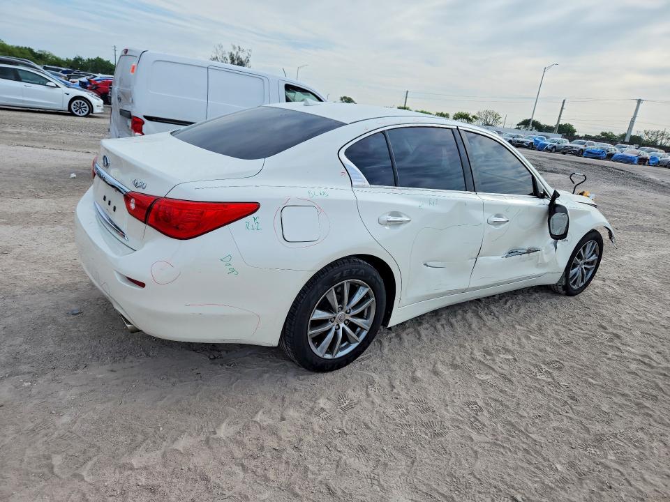 2017 Infiniti Q50 VIN JN1CV7AP9HM641383 COPART salvage auction — FRONT END, Fl - Cert Of Title Slvg Rebuildable, sold $1,250 on 2026-07-27 (photo 3)