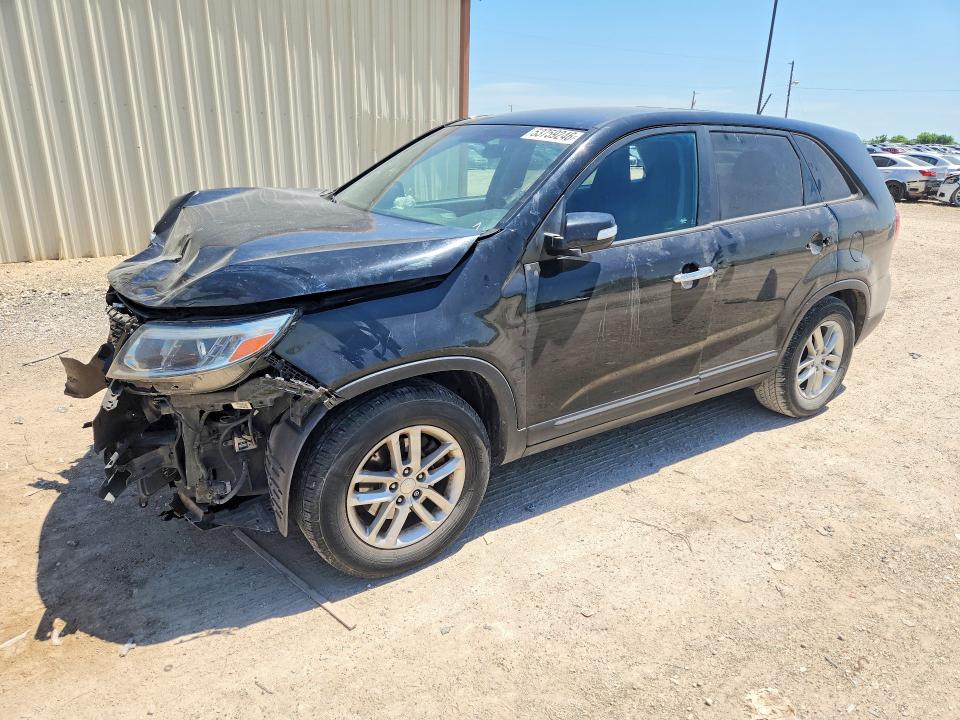 2014 Kia VIN 5XYKT3A61EG427659 COPART salvage auction — FRONT END, Tx - Salvage Vehicle Title, sold $375 on 2026-07-22 (photo 1)