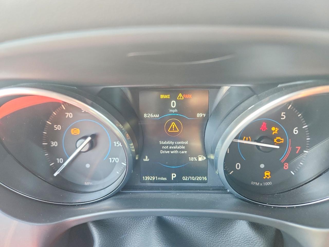 2018 Jaguar F-Pace VIN SADCJ2FX1JA265892 COPART salvage auction — Normal Wear, TX - CERTIFICATE OF TITLE (P), sold $4,300 on 2026-07-09 (photo 9)