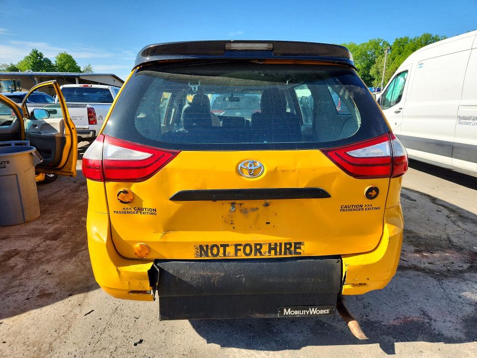 2017 Toyota VIN 5TDZK3DC9GS699501 COPART salvage auction — FRONT END, Ny - Certificate Of Title, sold $1,100 on 2026-07-07 (photo 6)