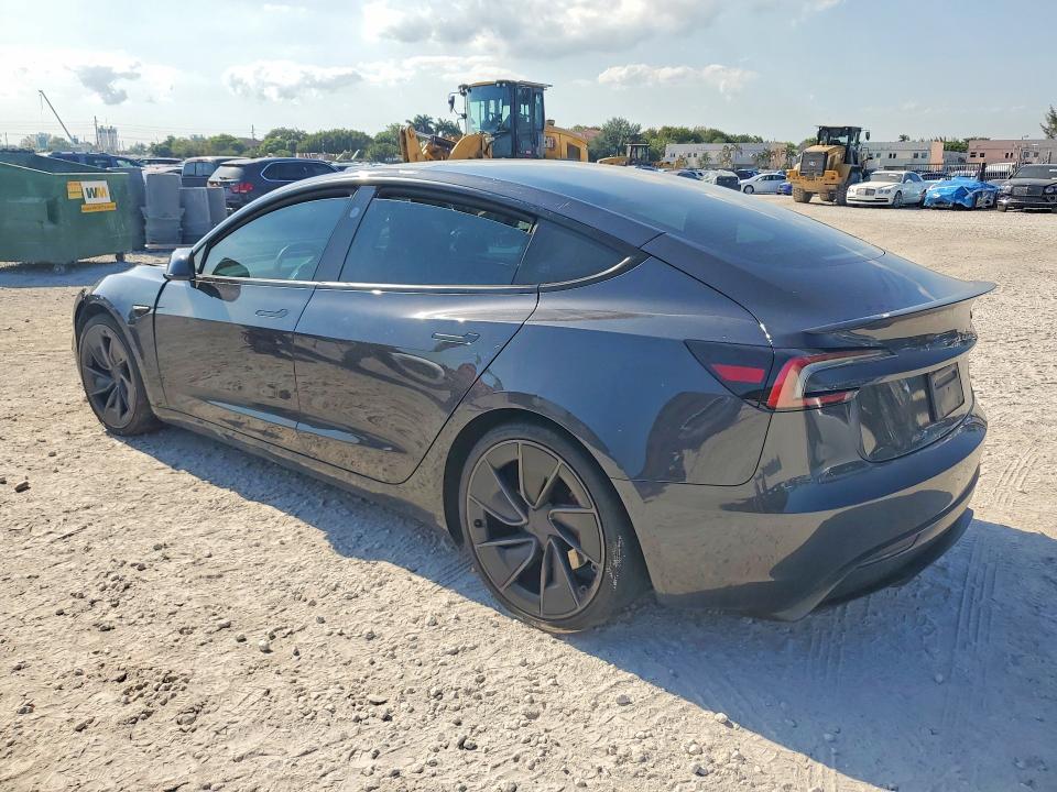 2025 Tesla Model 3 VIN 5YJ3E1ET7SF987577 COPART salvage auction — FRONT END, Fl - Cert Of Title Slvg Rebuildable, sold $11,200 on 2026-07-28 (photo 2)