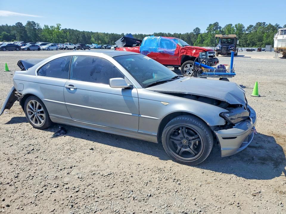 2005 BMW 3 series VIN WBABD33425PL06917 COPART salvage auction — REAR END, Nc - Salvage Certificate Of Title, sold $250 on 2026-08-03 (photo 7)