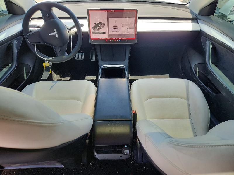 2021 Tesla Model 3 VIN 5YJ3E1EC3MF059669 COPART salvage auction — REAR END, UT - SALVAGE CERTIFICATE, sold $7,700 on 2026-07-24 (photo 8)