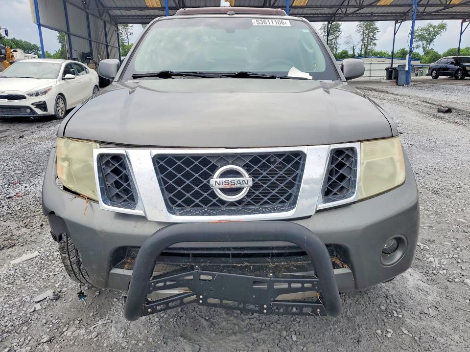 2008 Nissan Pathfinder VIN 5N1AR18B98C652935 COPART salvage auction — FRONT END, GA - CERT OF TITLE-SALVAGE, sold $775 on 2026-07-09 (photo 5)