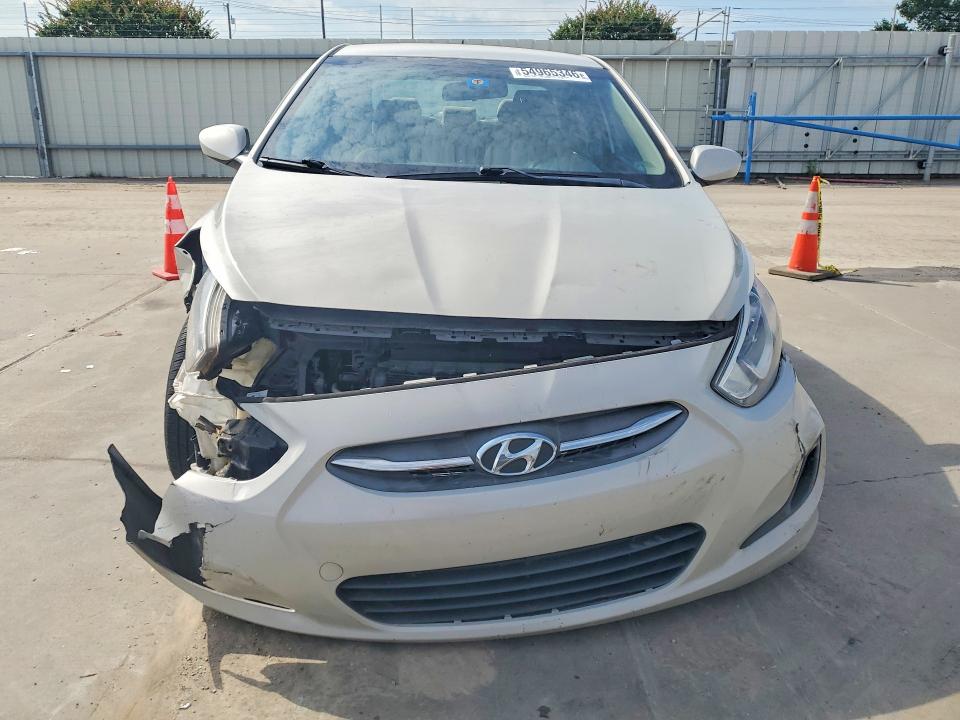 2016 Hyundai Accent VIN KMHCT4AE6GU120812 COPART salvage auction — FRONT END, Tx - Salvage Vehicle Title, sold $775 on 2026-07-27 (photo 5)