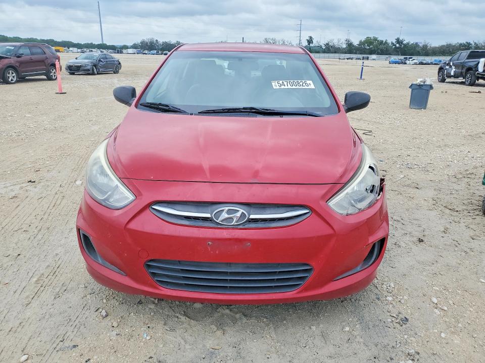 2016 Hyundai Accent VIN KMHCT4AEXGU073753 COPART salvage auction — FRONT END, Tx - Salvage Vehicle Title, sold $800 on 2026-07-30 (photo 5)